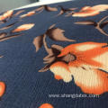 Flower Design Rayon Crepe Print Fabric